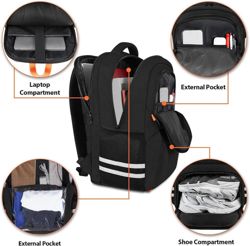 Backpack Backpack 15.6 Inch, Ytonet Gym For Men Women, Travel Sports Track Bag With Shoe Compartment, Large Workout