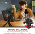 Reflex Camera 9" 360 1/4"-20 5Kg Metal Mini Tripod Desktop Tripod with Ball Head and Screw for DSLR Cameras