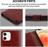 MONASAY Wallet Case for iPhone 12 mini 5G, Flip Folio Leather Cover with Credit Card Holder, Glass Screen Protector