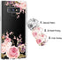 Slim Shockproof Clear TPU Case for Galaxy Note 9 - Flexible Phone Cover with Rose Flower Design