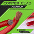 GearIT 8 Gauge Wire (10ft - Red Translucent) Copper Clad Aluminum CCA - Primary Automotive Wire Power/Ground, Battery Cable, Car Audio Speaker, RV Trailer, Amp, Electrical 8ga AWG 10 Feet