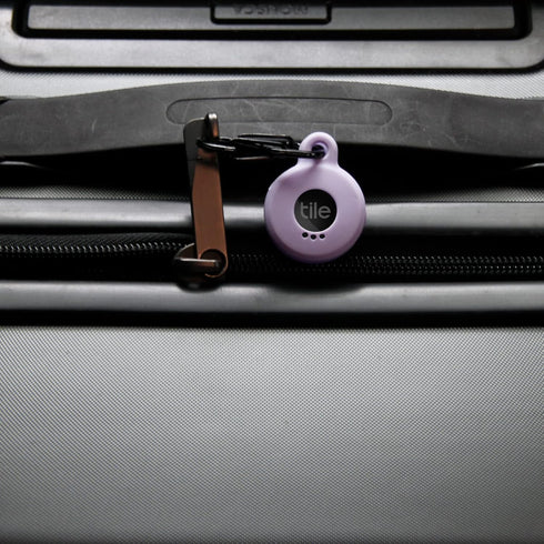 Silicone Case for Tile Sticker 2022, 2 Pack Anti-scratch Cover with Keychains, Carabiner (Pink/Purple)