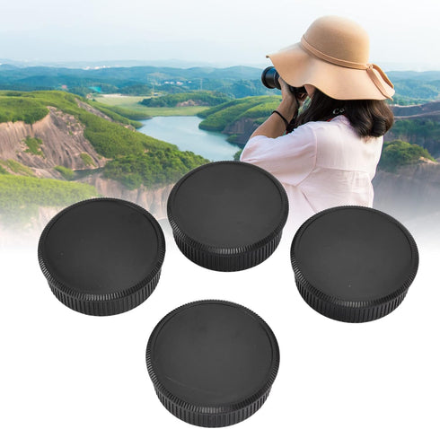 YYOYY 4 Pair Camera Rear Lens Cover and Body Set, Hard Plastic Accessories for M42 Screw Mount Cameras, Lightweight
