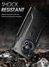 Poetic Revolution Case for OnePlus 12R 5G (2024) - Black, Full Body Shockproof, 20FT Drop Tested, Built-in Screen