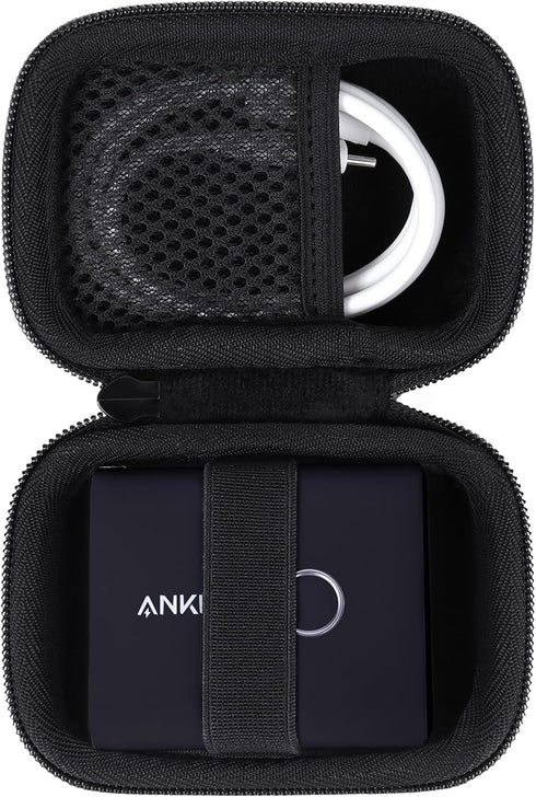 khanka Hard Case for Anker 45W Wall Charger, 5000mAh 20W Portable Charger, Case Only (Black)