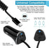 Android Retractable Car Charger for Fast Charging, Type C Phone Charger for iPhone 15 Plus/Pro Max, Samsung Galaxy