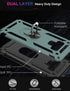 IKAZZ Case for Galaxy Note 9, Military Grade Shockproof Heavy Duty Phone Cover with Magnetic Kickstand
