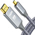 4K Micro HDMI to HDMI Male Cable Adapter, 4K@60Hz HDR Nylon Braid