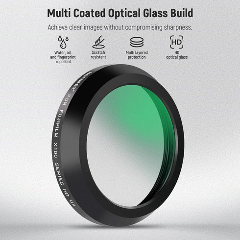 NEEWER UV Protection Filter for X100 Series Cameras, Multi Coated HD Optical Glass Lens Filter for Fujifilm Cameras