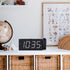 Mesqool Projection Alarm Clock with FM Radio, Large Number Display, USB Charger, Dual Alarms, Sleep Timer