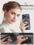 Jishane 17/16/15/14/13/12 Magnetic Phone Grip with Silicone Finger Ring, Phone Ring Holder Stand, Magnetic Grip