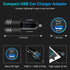 30W USB C Car Charger, PD 3.0 & 2.4A Dual Port Fast Charging Adapter for iPhone 15 Pro Max 15 Plus 14 13 12
