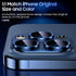 Uyiton Compatible with iPhone 15 Pro/Pro Max Camera Lens Protector - Strong Adsorption - Case-Friendly Metal Tempered