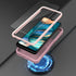 ExoGuard Rubber Shockproof Case for Samsung Galaxy A03S 5G, with Screen Protector and Built-in Kickstand (Pink)