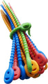 Multi Purpose Silicone Zip Ties, 20 pcs, 6 inch Cable Ties, Double Lock Twist Ties in Multi Color (Red, Blue, Green,