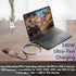 LINKUP USB 4.0 240W 40Gbps Type-C Thunderbolt 4 Cable 4ft, 8K@60hz Video Super-Fast Data Charging Compatible