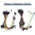 RGBZONE 130pcs Solderless Flexible Breadboard Jumper Wires Male to Male for Arduino and Robotics