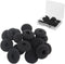 EKIND 24 PCS Soft Sponge Earbuds Cover Pads for Earphone MP3 MP4 Stereo Headsets, Protective Accessories Cap (Black)