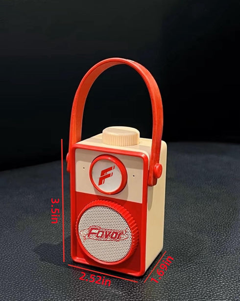 Retro Portable Bluetooth Speaker | HD Sound | 9H Playtime | Cute Speaker for Home, Office, Outdoor Gifts
