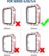 4 Pack Bling Hard PC Case - Tempered Glass Screen Protector Compatible with Apple Watch 44mm Series 6/5/4