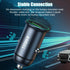 USB-C Car Charger Adapter, Mini All-Metal Dual Ports Fast Charging 60W PD + 30W QC3.0 Universal for iPhone, Samsung