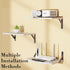 15.7 9.8 inch DAWASAPAT Projector Wall Mount Floating Shelf, * White Mini Shelf Stand/Rack Holder/Router Shelf Modem