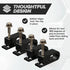 THE CIMPLE CO Dual Cable Clips, 10 PCS, Indoor/Outdoor Cord Management for Coax, Ethernet, Electrical Wire, Black