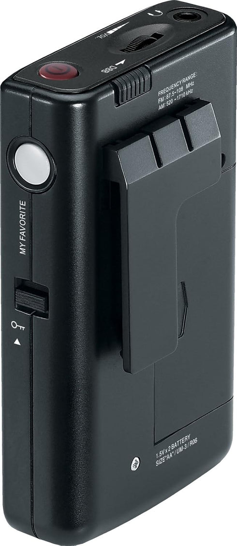 Sangean DT-200X FM-Stereo/AM Digital Tuning Pocket Radio - Black
