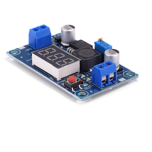 Teyleten Robot LM2596S Buck Converter DC-DC 4.0-40V to 1.25-37V, 2A Voltage Adjustable Board (5pcs)
