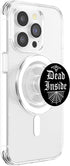 PopSockets PopGrip for MagSafe: Dead Inside Pastel Goth Elegant Gothic Trendy Skull Web, Swappable Grip for Phones &