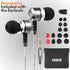 sephia SP3060 Wired Headphones, HD Bass Driven Audio, Lightweight Aluminum Wired in Ear Earbud Headphones, S/M/L Ear Bud Tips, Earphone Case, 3.5mm Tangle-Free Cord (Without Mic)
