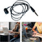 VLSQHNCF Headphone,3.5mm MP3 Single-Side Earphone Economical Mono Earbuds in Ear Noise Isolating Plug Reinforced Cord