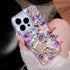 Bonitec 15 Compatible with iPhone Case Cute Bling Glitter Diamond - Luxury Designer Girly Aesthetic Rhinestone Cover