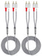 gudxfj 2 Pack 2RCA to 2RCA Cable 2 RCA Male Hi-Fi Systems Audio