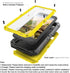 Beasyjoy Metal Case for iPhone SE 2022/3rd/2020/8/7, Waterproof Heavy Duty with Screen Protector, Yellow