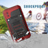 Mitywah Waterproof Case for iPhone Xs MAX - Heavy Duty Military Grade Defender Phone Case with Full Body Protection, Red