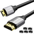 HDMI to Mini HDMI Cable 4 FT, High Speed Bi-Directional 2.0 Cord, 4K@60Hz, Compatible with Camera, Tablet, Projector