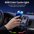 Keledz Wireless Car Phone Charger Holder, Smart Auto-Clamping Fast Charging Car Phone Holder with Atmosphere Lights