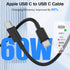 Car Charger for iPhone 15, 40W Dual USB C Cigarette Lighter with 2 Pack 10FT USB C to USB C Cable, Fast Charging Black