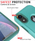 Diverbox iPhone XR Case, Teal, with Tempered Glass Screen Protector, Shockproof & Dropproof Heavy Duty Protection