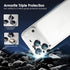 17 17 9H TENOC Camera Lens Protector for iPhone Pro & iPhone Pro Max, Tempered Glass Camera Screen Cover, Silver Metal
