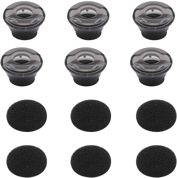 6pcs Small Size Eargels/Eartips for PLT Voyager 5200 Replacement Spare Kit with Foam Covers