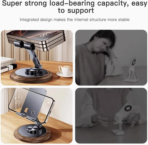 VCDHEUI Stand,360 16 15 14 13 Adjustable Cell Phone Rotating Foldable Desktop Cellphone Stand with Anti-Slip Base