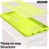 oakxco Samsung Galaxy S9 Plus Phone Case, Liquid Silicone, Cute Thin Slim Soft Rubber TPU Cover for Women - Lime Neon