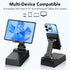 taopodo Multifunctional Cell Phone Stand with Wireless Bluetooth Speaker and Anti-Slip Base, HD Stereo Compatible