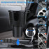 Cup Holder Phone Holder, 2024 Upgraded 2 in 1 Car Cup Holder Expander with Adjustable Base Long Gooseneck 360° Rotation, Cup Holder Phone Mount Fits All Smartphones and Most Bottles