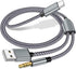USB C to 3.5mm Aux Audio Cable with Charging, 2 in 1 USB C to 3.5mm Car Stereo Headset Audio Cable with PD Charging