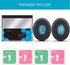 GVOEARS Ear Pads for Bose On-Ear 2 Headphones, OE2/OE2i/SoundTrue/SoundLink, Durable Blue Cushion Pads.