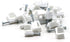 THE CIMPLE CO Dual, Twin, or Siamese Coaxial Cable Clips, Cat6, Electrical Wire Clip, 1/2 in Nail Clip, White (100