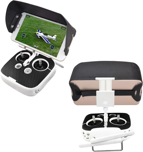 TFY Universal Phone Sun Shade & Glare Visor Shield - Compatible with 4.5 to 6.1 Inch Smartphones, iPhone 16/15/14/13